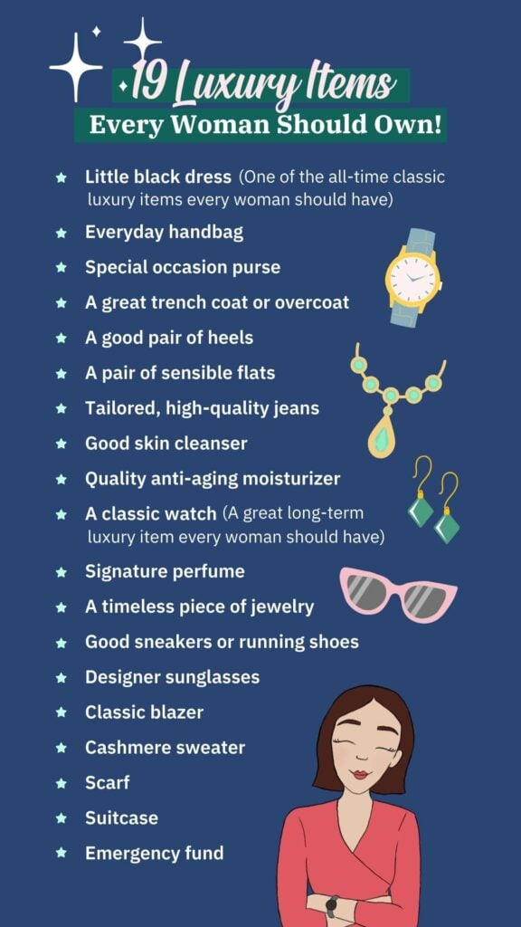 Luxury items every woman should own